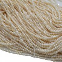 Круглые бусины из искусственного пресноводного жемчуга, Пресноводные жемчуги, Круглая, DIY, белый, 2-2.5mm, длина:37-38 см, продается Strand