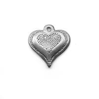 pendentifs de cœur en inox , acier inoxydable, coeur, bijoux de mode, Vendu par PC