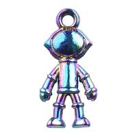 Character Shaped Zinc Alloy Pendants, Astronaut, plated, DIY, multi-colored cm 