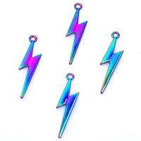 Zinc Alloy Jewelry Pendants, Lightning Symbol, plated, DIY, multi-colored cm 