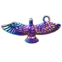 Stainless Steel Animal Pendants, Zinc Alloy, Eagle, colorful plated, DIY, multi-colored cm 