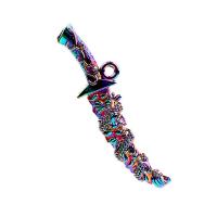 Zinc Alloy Jewelry Pendants, Sword, colorful plated, DIY, multi-colored cm 