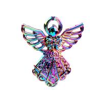 Wing Shaped Zinc Alloy Pendants, Angel Wing, colorful plated, DIY, multi-colored cm 
