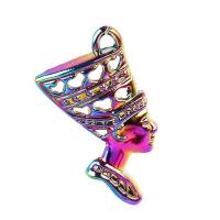 Zinc Alloy Jewelry Pendants, colorful plated, DIY, multi-colored cm 