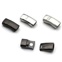 Rectangle Stainless Steel Magnetic Clasp, 304 Stainless Steel, plated 