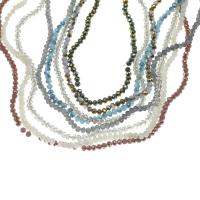 Perles de cristal rondelle, Placage, facettes, plus de couleurs à choisir Environ 1mm Environ 15 pouce, Environ Vendu par brin
