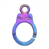 Stainless Steel Pendants, Zinc Alloy, Handcuffs, colorful plated, DIY, multi-colored cm 