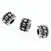 Stainless Steel Large Hole Beads, anoint, DIY, black 