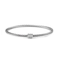 Stainless Steel Bangle, Unisex, silver color 