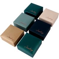 Boîte Cadeau de bijoux, papier, avec Éponge & velours de coton & plastique, Portable, plus de couleurs à choisir Vendu par PC