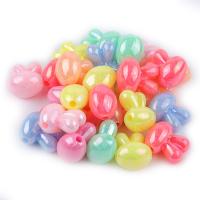 Perles acryliques plaquée, Acrylique, coeur, Placage, DIY, plus de couleurs à choisir, 12-15x11-13.5mm Vendu par sac