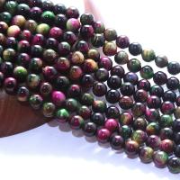 Tiger Eye Beads, Round, polished, DIY, mixed colors cm 