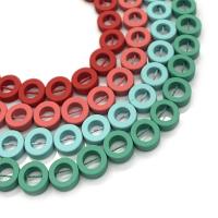 Multicolor Magnetic Hematite Beads, Donut, painted, DIY cm 