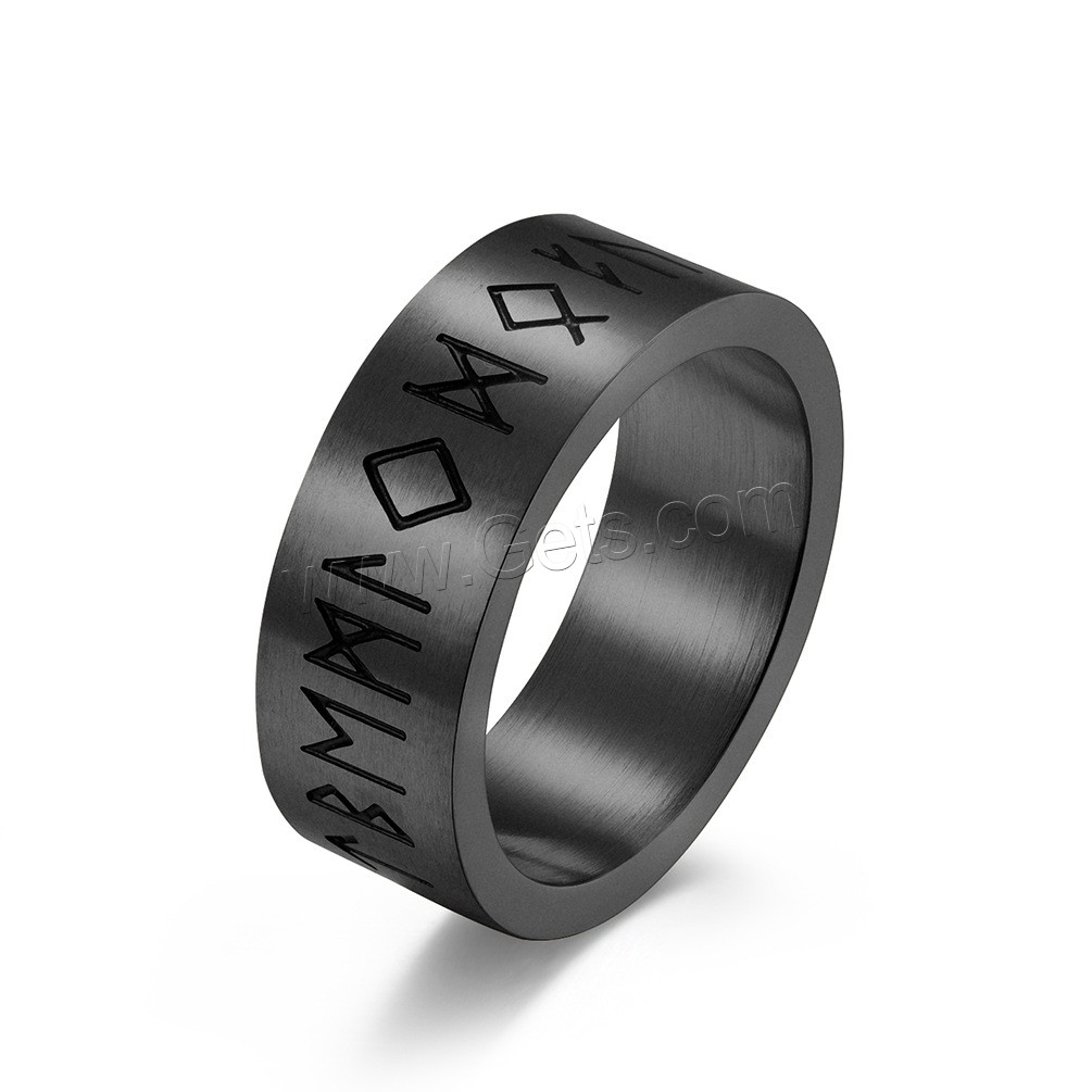 Titanium Steel Finger Ring, plated, Unisex & different size for choice, more colors for choice, 8mm, US Ring Size:8-13, Sold By PC