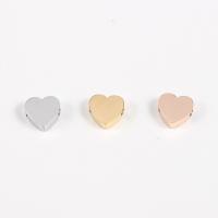 Edelstahl Perlen, Herz, poliert, DIY, keine, 8x3x7.3mm, Bohrung:ca. 1.9mm, verkauft von PC