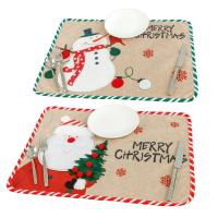 Leinen Platzdeckchen, mit Nichtgewebte Stoffe, handgemacht, Weihnachts-Design & verschiedene Stile für Wahl, keine, verkauft von PC