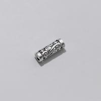 Sterling Silber Tube Perlen, 925er Sterling Silber, Zylinder, DIY & hohl, 5.5x16mm, 3.8mm, verkauft von PC