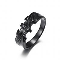 Titanium Steel Finger Ring, Bat, plated & for man US Ring 