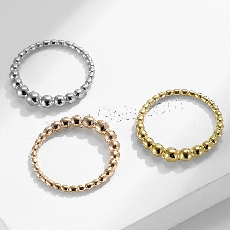 チタン鋼の指環, チタン鋼, メッキ, 異なるサイズの選択 & 女性用, 無色, 3.5mm, サイズ:6-8, 売り手 パソコン