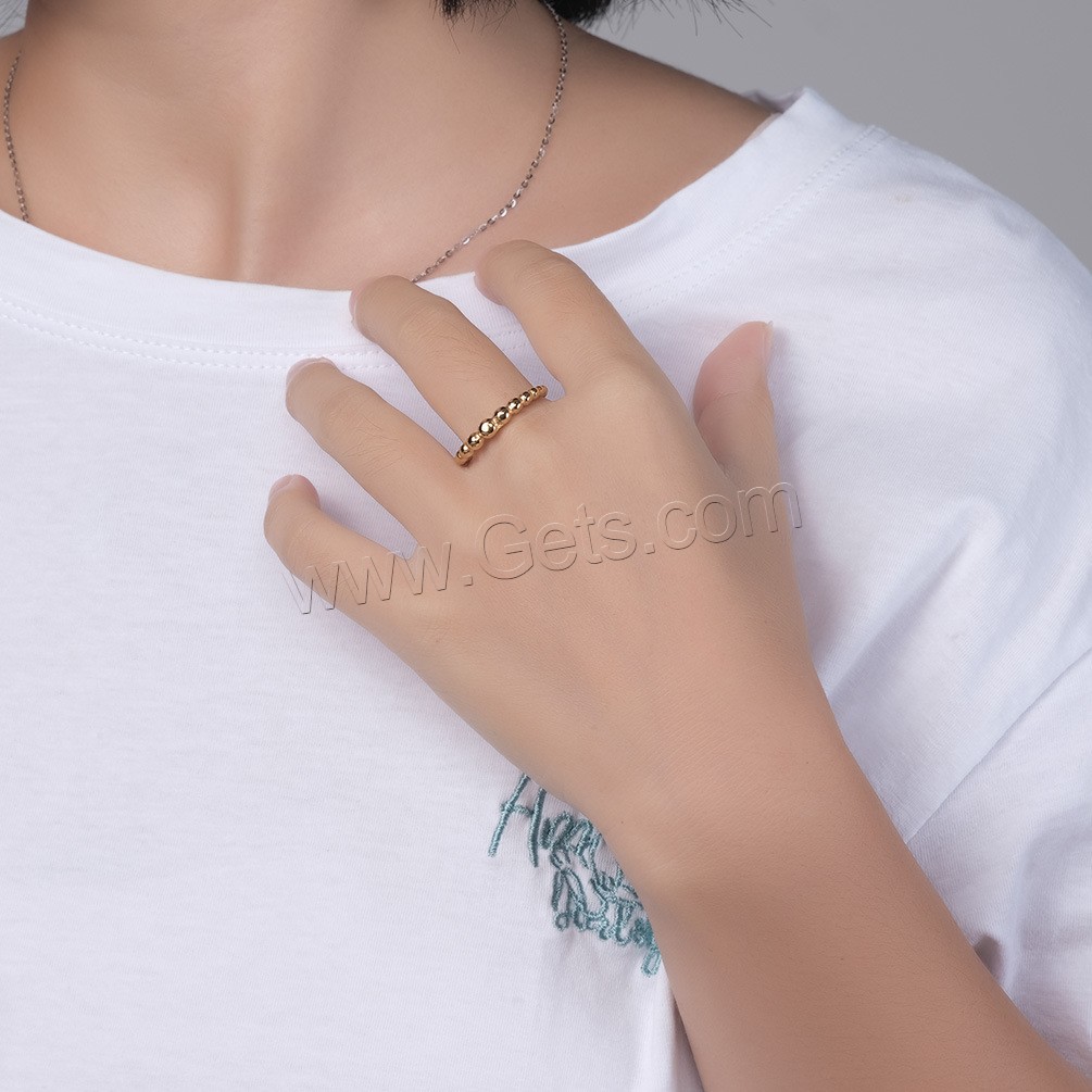 チタン鋼の指環, チタン鋼, メッキ, 異なるサイズの選択 & 女性用, 無色, 3.5mm, サイズ:6-8, 売り手 パソコン