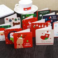 Papier Weihnachtskarte, Quadrat, Drucken, unterschiedliche Farbe und Muster für die Wahl, 70x70mm, verkauft von setzen