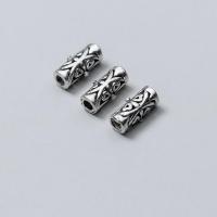 Sterling Silver Tube Beads, 925 Sterling Silver, silver color 