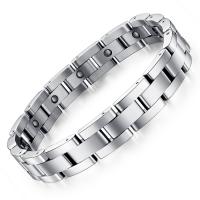Stainless Steel Healing Bracelets, for man, original color .06 Inch 