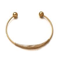 Stainless Steel Cuff Bangle, plated & for woman 