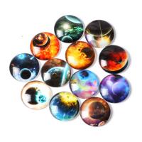Стеклянный Магнитные кнопки, Круглая, ювелирные изделия драгоценный камень раз, Много цветов для выбора, 18mm, продается PC