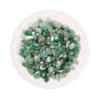 Чипы драгоценных камней, Зеленый авантюрин, Комкообразная форма, разный размер для выбора & нет отверстия, зеленый, продается сумка