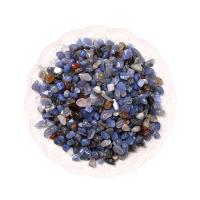 Чипы драгоценных камней, голубой агат, Комкообразная форма, разный размер для выбора & нет отверстия, голубой, продается сумка