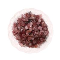 Чипы драгоценных камней, Клубника Кварцевые, Комкообразная форма, разный размер для выбора & нет отверстия, розовый, продается сумка