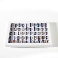 Anillos de Acero Inoxidable, anillo de dedo, unisexo, color mixto, 190x110mm, 50PCs/Caja, Vendido por Caja