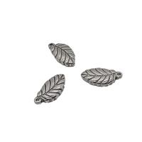 Stainless Steel Leaf Pendant, fashion jewelry, original color 