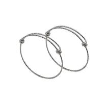 Stainless Steel Bangle, silver color plated, Adjustable & fashion jewelry, silver color 