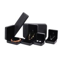 Multifunctional Jewelry Box, PU Leather, with Velveteen black 