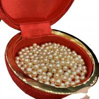 perles Akoya cultivées goutte, Rond, DIY, jaune d'or, 4-4.5mm, Vendu par PC