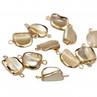 Perlas cultivadas de agua dulce Conector, con metal, color mixto, 12x14mm, Vendido por UD