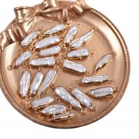 Perlas cultivadas de agua dulce Conector, con metal, color mixto, 6-18mm, Vendido por UD