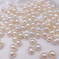 Naturel d'eau douce perles, perle d'eau douce cultivée, larme, DIY, blanc, Vendu par PC