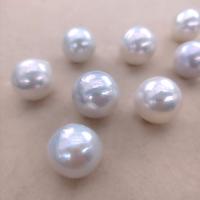 No Hole Cultured Freshwater Pearl Beads, DIY, white, 15mm 