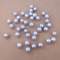 Natural Freshwater Pearl Loose Beads, Round, DIY, grey, 7.5-8mm 