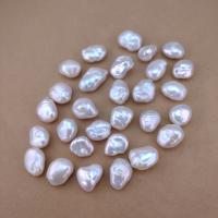 No Hole Cultured Freshwater Pearl Beads, DIY, white, 11-12mm 