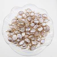 Perlas cultivadas de agua dulce Conector, con metal, color mixto, 10-11mm, Vendido por UD