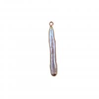 Colgante de cobre con perla cultivada de agua dulce  , Perlas cultivadas de agua dulce, con metal, color mixto, 10-20mm, Vendido por UD
