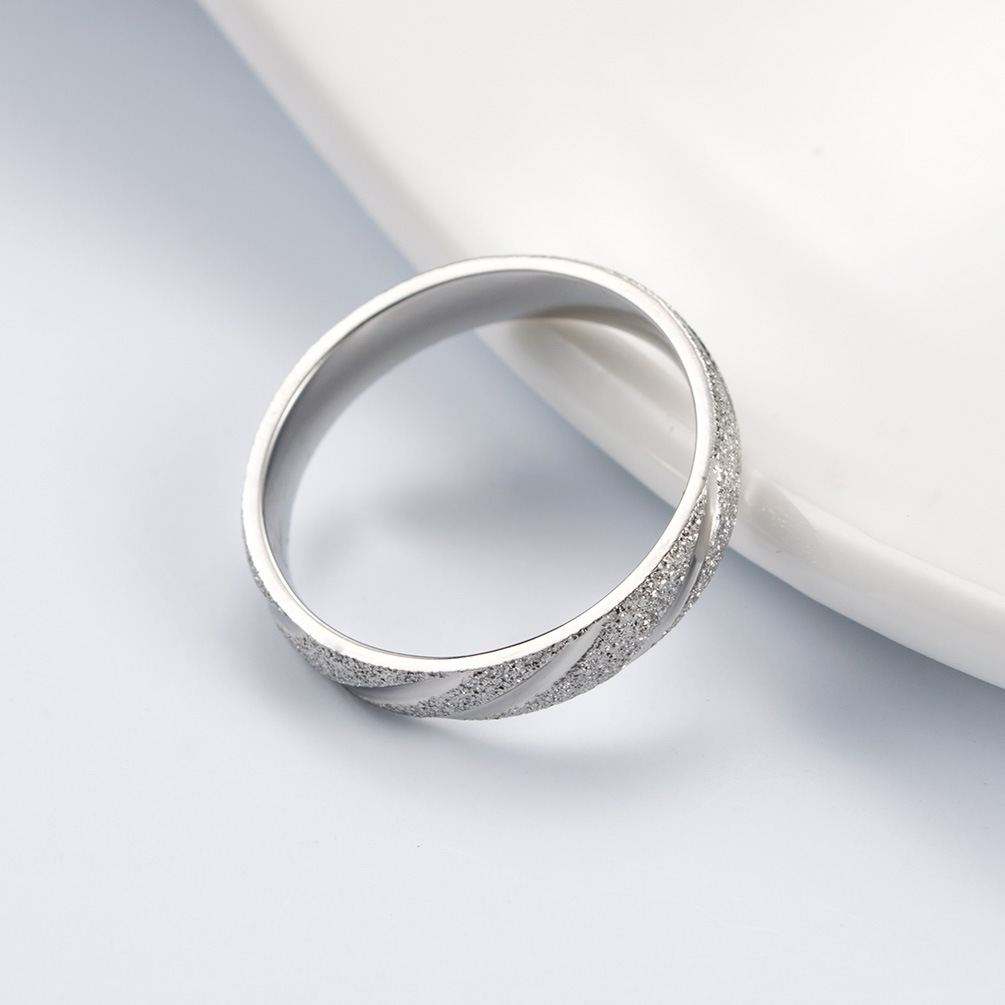 チタン鋼の指環, チタン鋼, メッキ, ユニセックス & 異なるサイズの選択, 無色, 4mm, サイズ:6-11, 売り手 パソコン