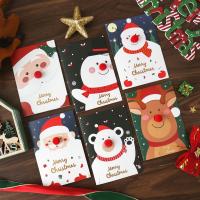 Papier Weihnachtskarte, Rechteck, Drucken, unterschiedliche Farbe und Muster für die Wahl, 105x150mm, verkauft von PC