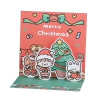 бумага Рождественская открытка, Прямоугольная форма, Печати, другой цвет и узор для выбора продается PC