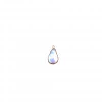 pendentif en laiton de perle d'eau douce cultivée, avec laiton, blanc, 16mm, Vendu par PC