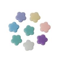 Acrylic Jewelry Beads, Flower, injection moulding, DIY, mixed colors 